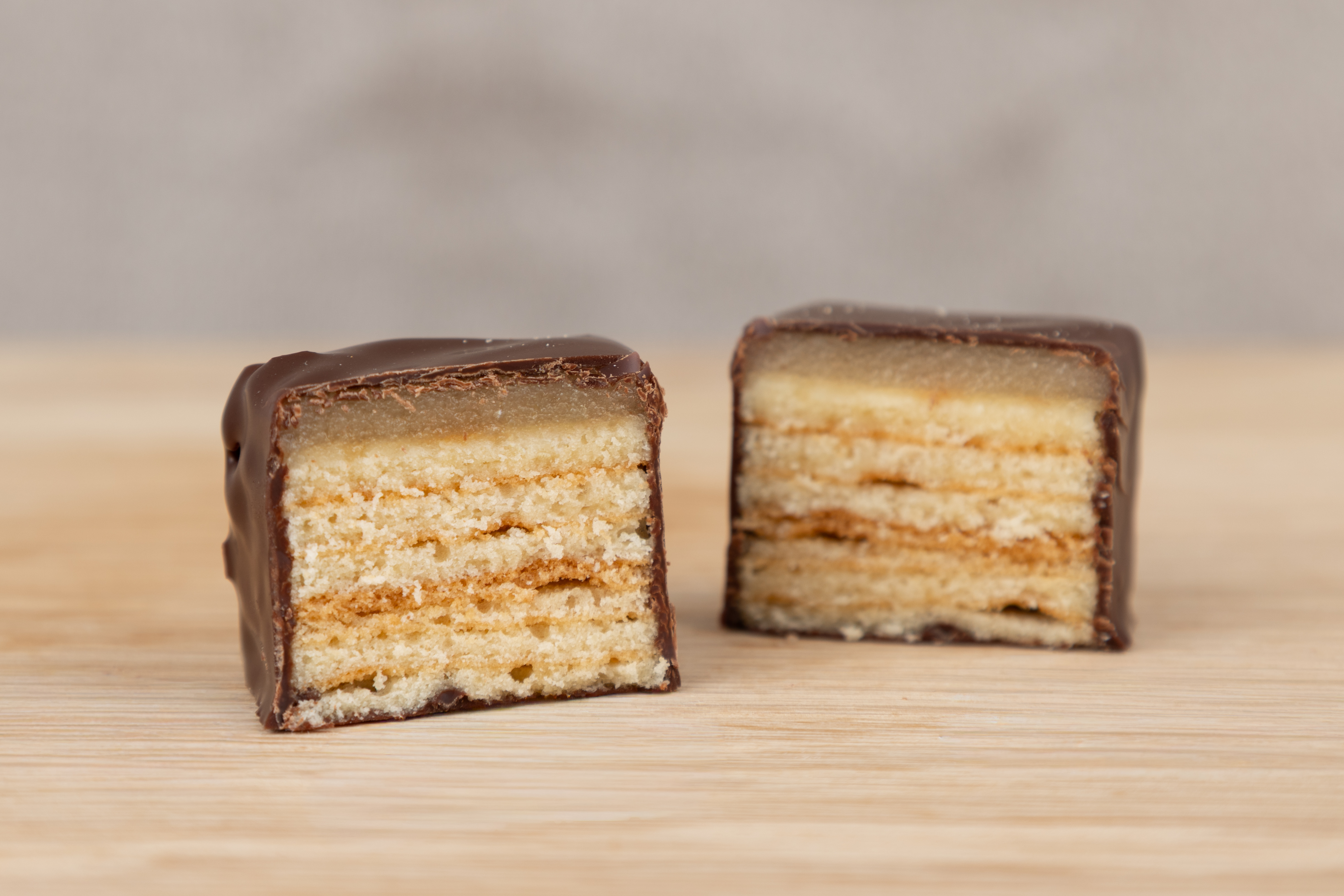 Baumkuchen mit Marzipan & belgischer Schokolade