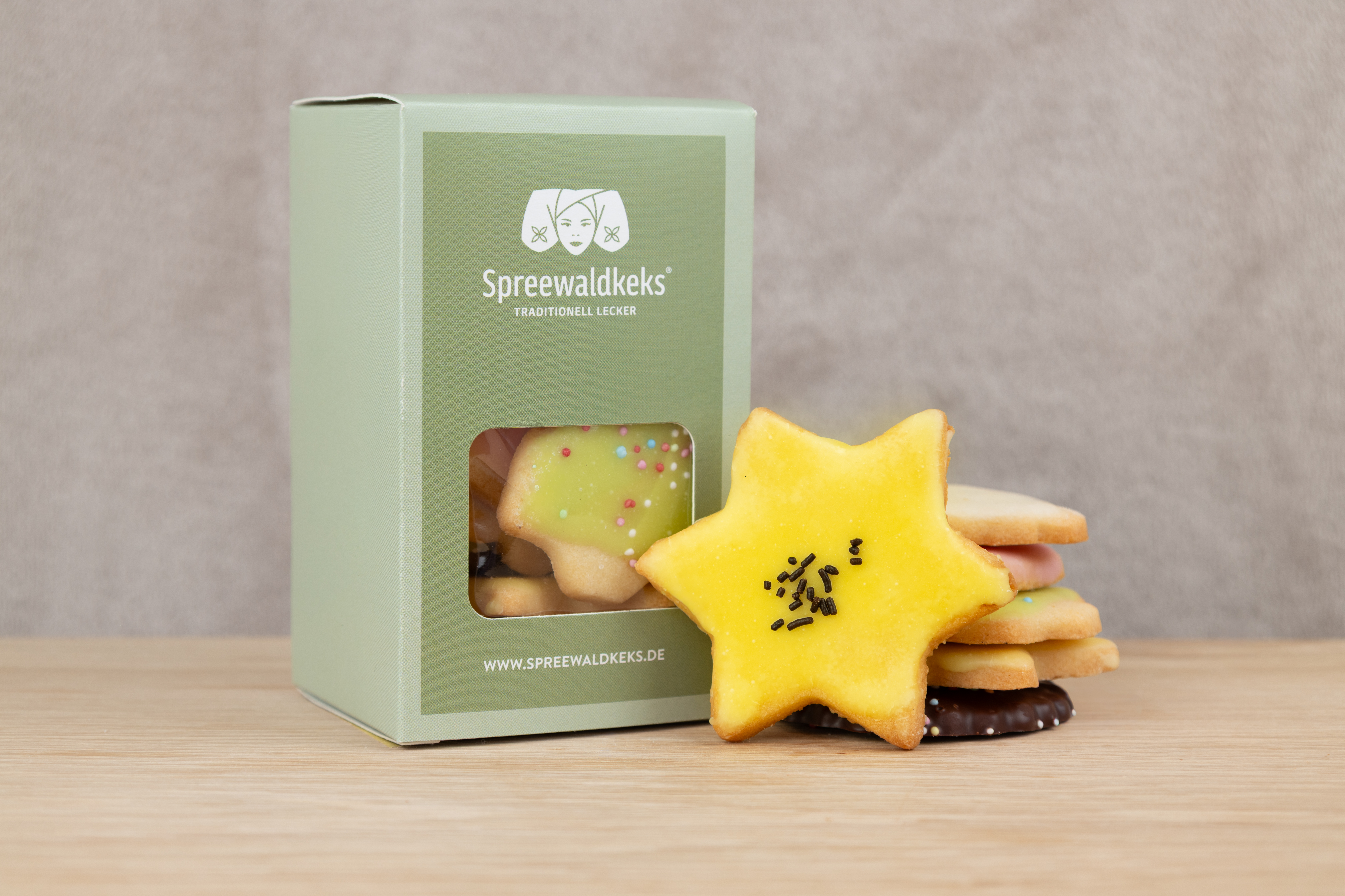 Weihnachtsplätzchen handglasiert – Herz, Stern & Baum