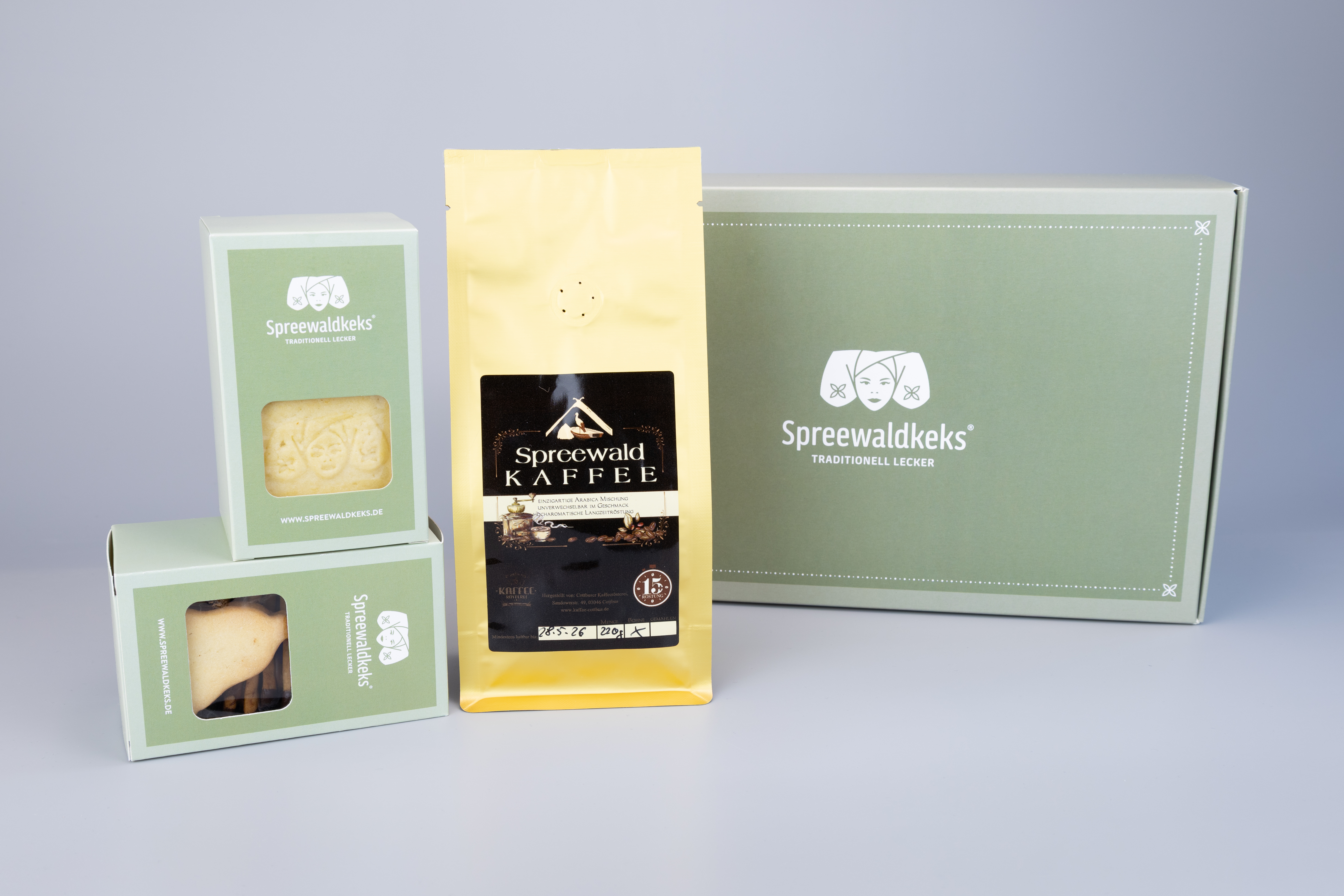 Geschenkbox Keks trifft Kaffee: Kaffee & Kekse aus dem Spreewald