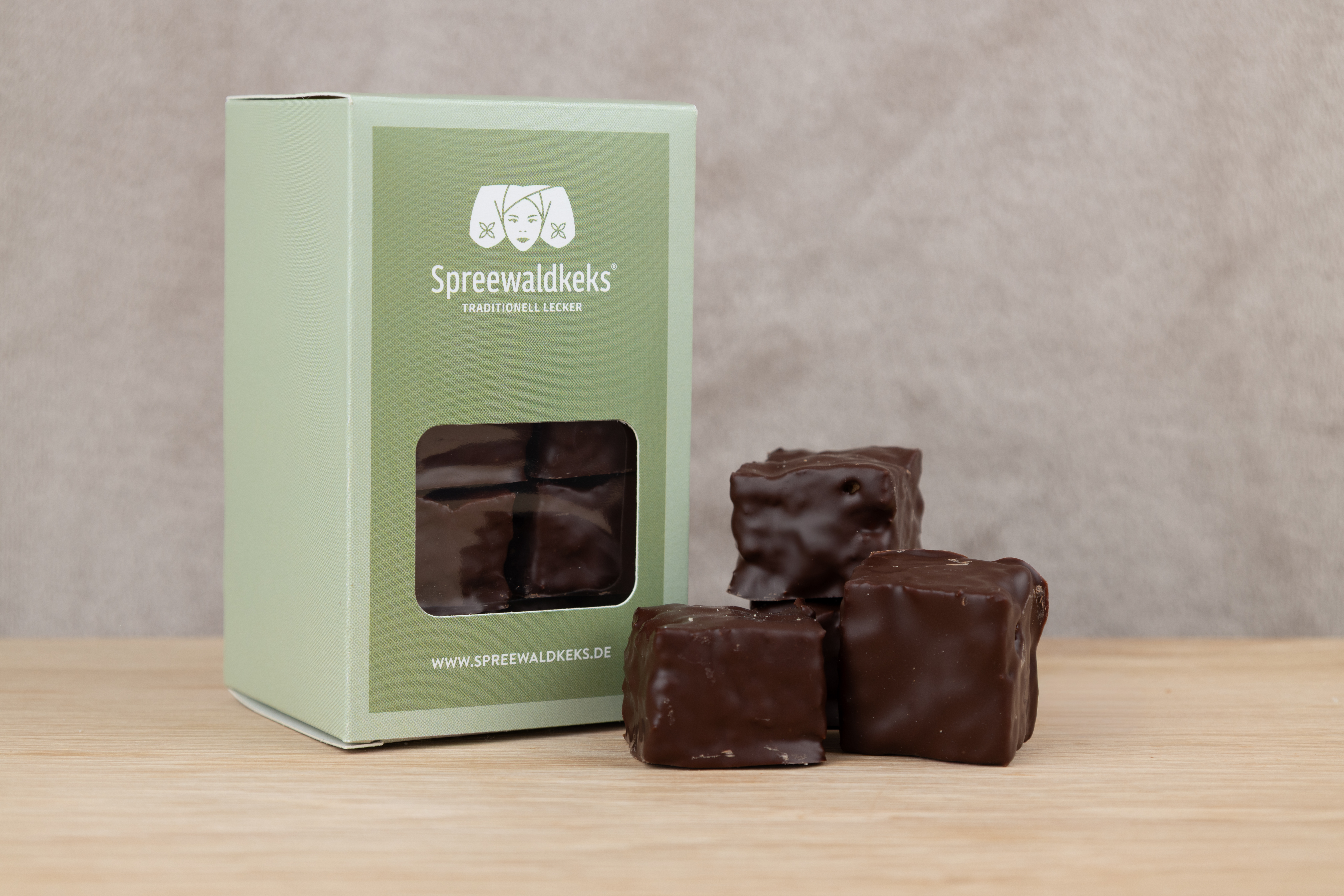 Dominosteine ohne Marzipan mit belgischer Schokolade